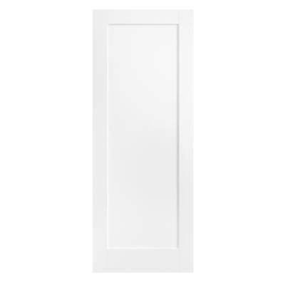White Pattern 10 One Panel Internal Door Wooden Timber - Doo...